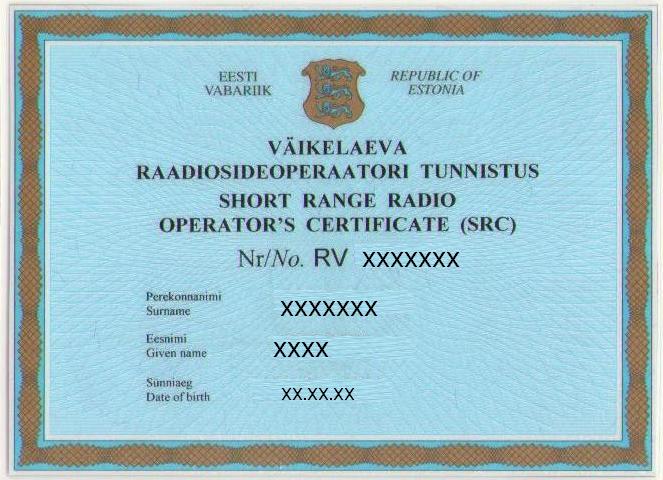 Сертификат "Радиооператор морской связи"